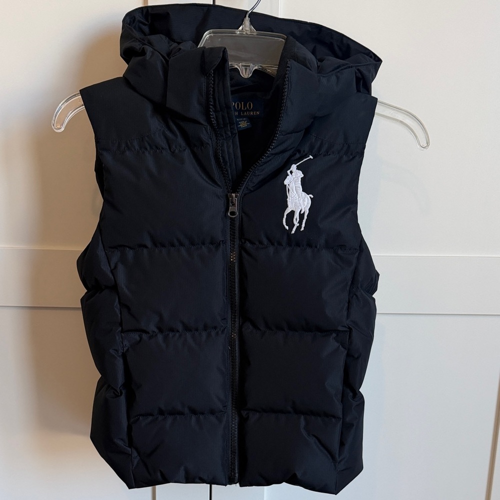 Polo Ralph Lauren Down hooded Vest - Small (8/10) & Medium (10/12). LIKE NEW